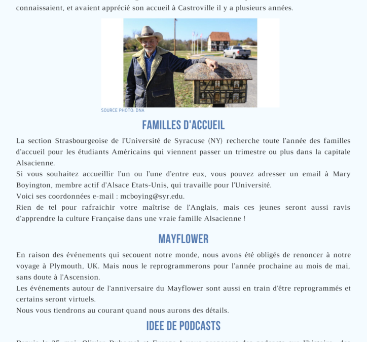 NEWSLETTER JUIN 2020